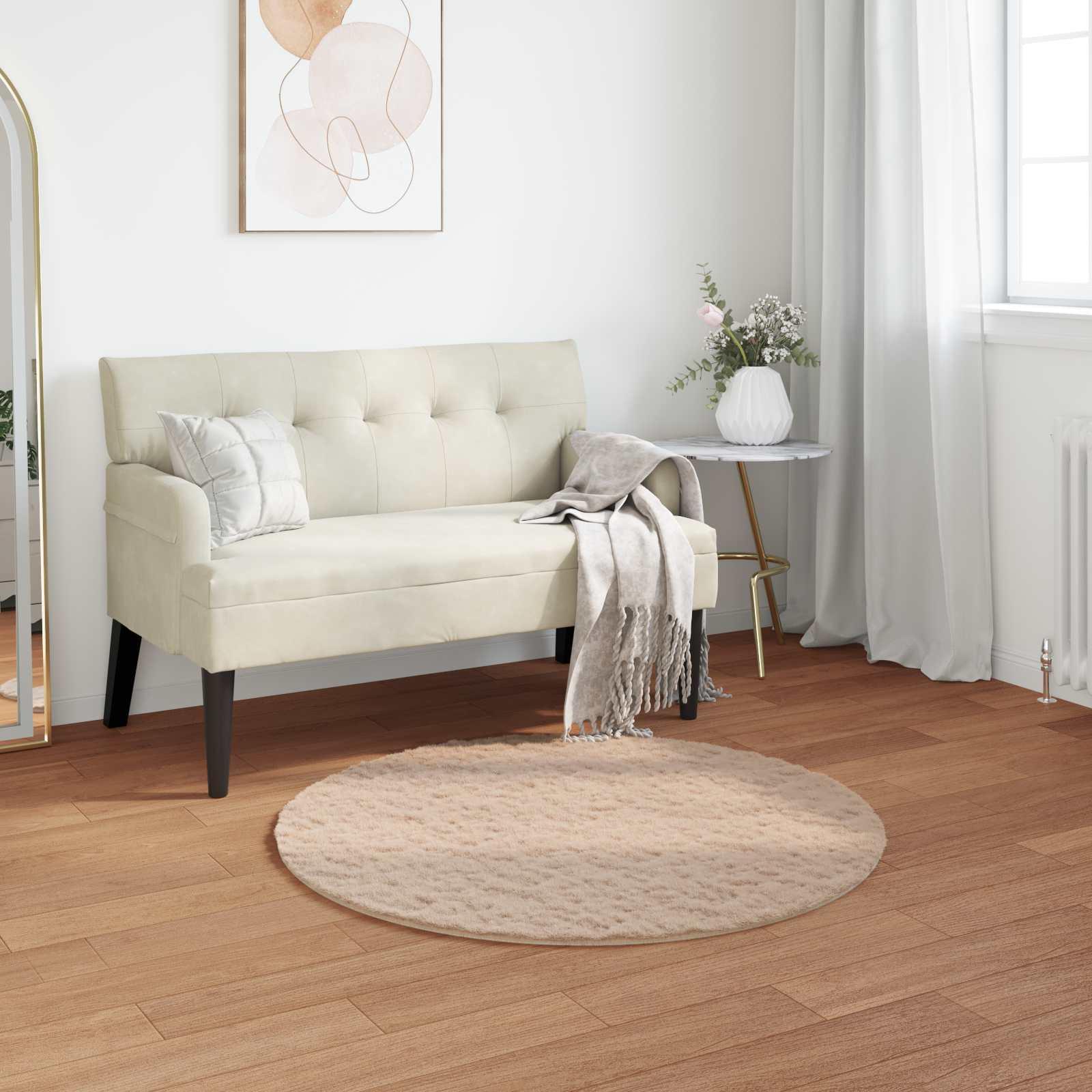 Faux Kanin Pels TÃ¦ppe Olite GrÃ¥brun Ã 100 cm Polyester