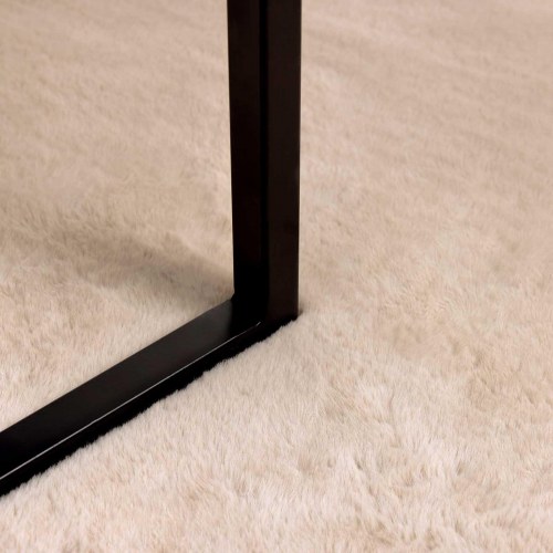 Faux Kanin Pels Tæppe Olite Gråbrun Ø 80 cm Polyester