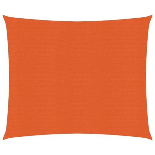 Solsejl 3x3 m 160 g/m² HDPE orange