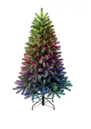 Twinkly Regal forudmonterede 270 LED RGB 150cm Bluetooth WiFi juletræ lyskæde