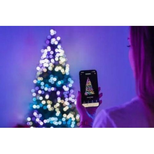 Twinkly Regal forlyspyntet juletræ 150 cm - 270 RGB LED, Bluetooth/Wi‑Fi