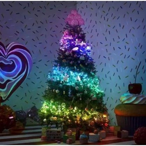 Twinkly Regal forlyspyntet juletræ 150 cm - 270 RGB LED, Bluetooth/Wi‑Fi