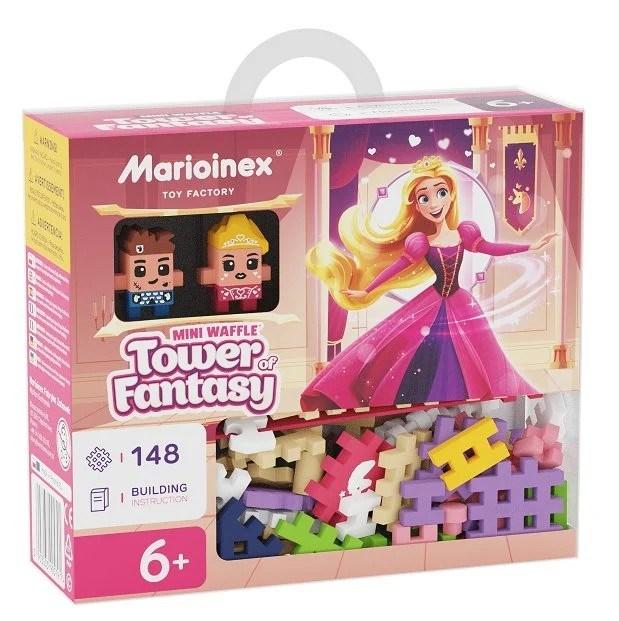 Marioinex Mini Waffle – Prinsessens Fantasitårn byggesæt, 148 dele