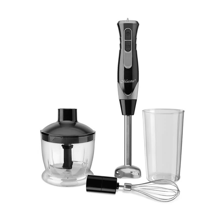 Maestro MR-566 stavblender 3-i-1 sæt - 500 W, sort billede