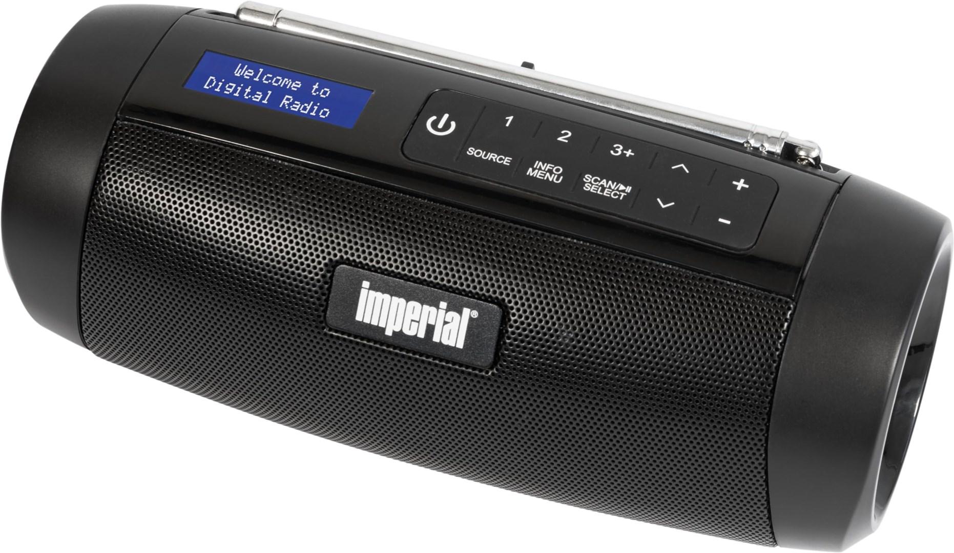 Imperial DABMAN GO DAB+/FM radio - sort billede