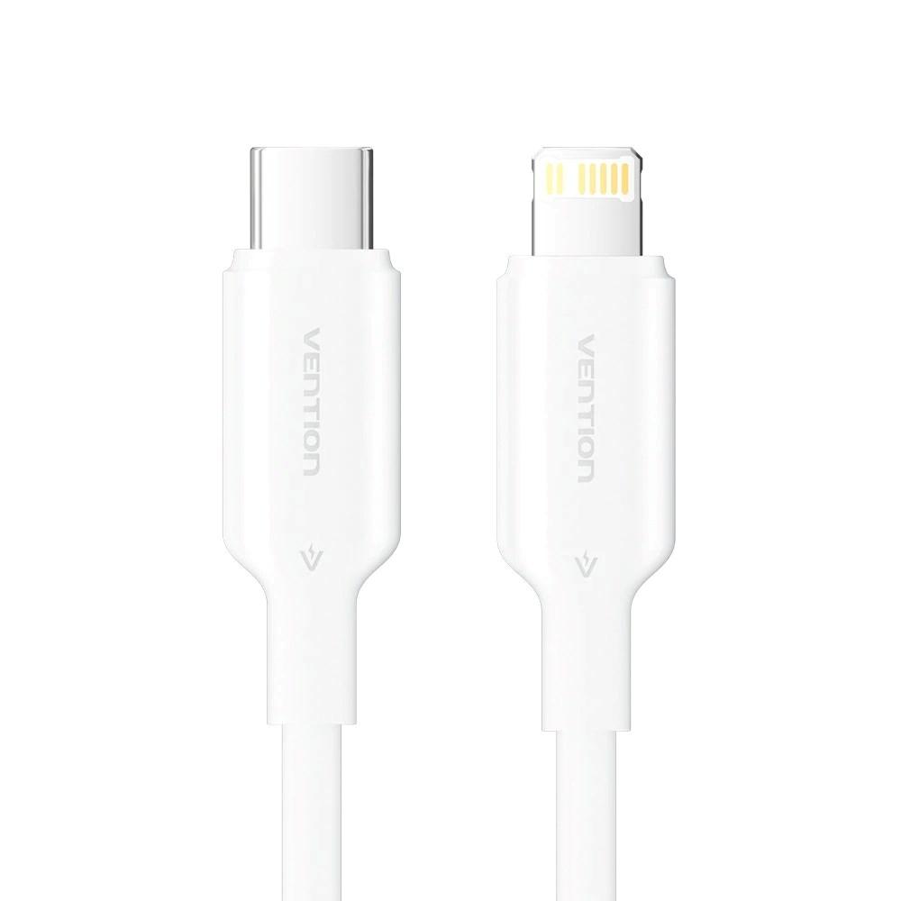 Vention USB‑C til Lightning kabel 1 m – 3 A, 480 Mbit/s, hvid