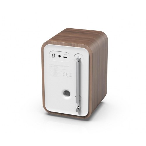 Denver DAB-48 - digital DAB+/FM radio med Bluetooth, hvid/træ