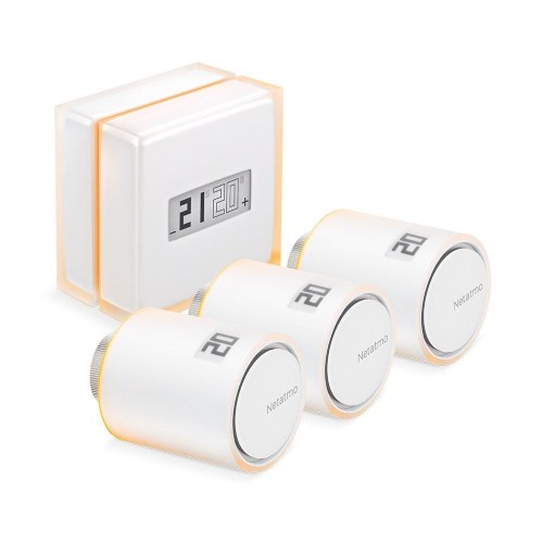 Netatmo smart termostat + 3 ekstra smarte radiatorventiler