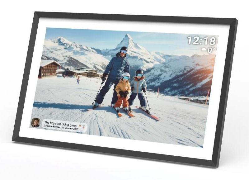 Denver PFF-1081 digital fotoramme 10,1" IPS touch - Wi‑Fi, sort billede