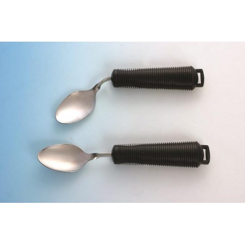 SUNDO fleksibel ske - ergonomisk specialbestik, sort/grå