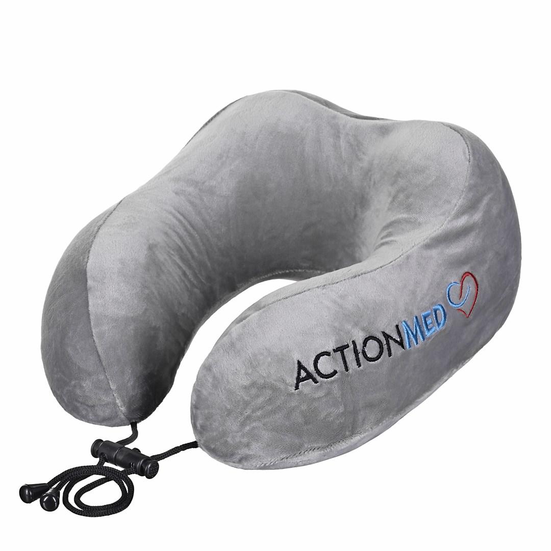 ActionMed rejsehovedpude - ergonomisk nakkestøtte, grå