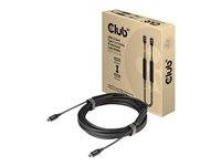 USB-C kabel 5 m â Club 3D USB 3.2 Gen 2 aktiv, C til C, 8K60Hz, tovejs