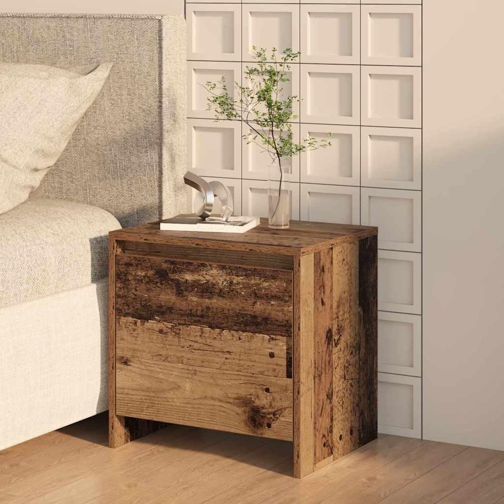 Sengebord 45X34X44,5 Cm Konstrueret Træ - 2 / Gammelt træ