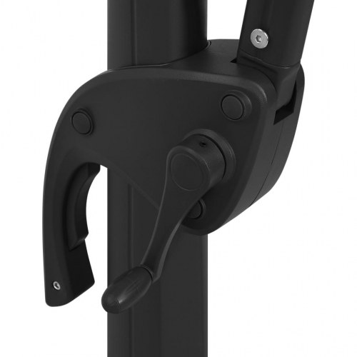 Parasol 250x250 cm 4 niveauer aluminiumsstang bordeauxrød