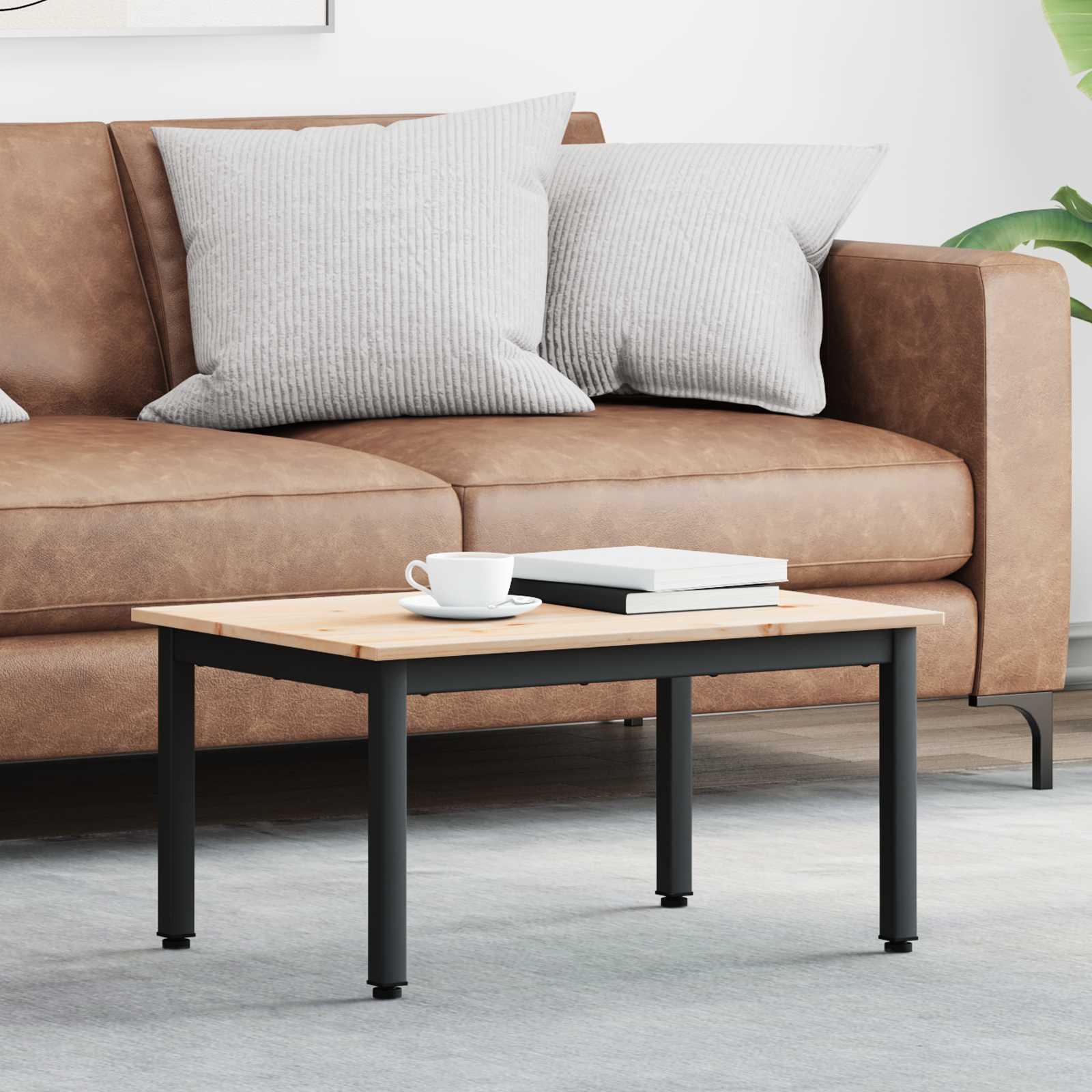 Sofabord Naturfarvet 60 x 50 x 36 cm Massiv fyrretræ
