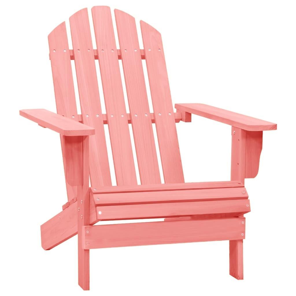 Adirondack-havestol massivt fyrretræ pink