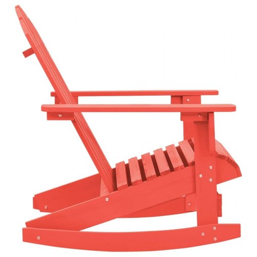 Adirondack-gyngestol massivt grantræ rød