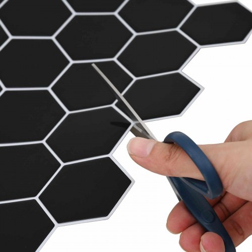 Hexagon flise 50 stk Grå 30 x 30 cm Polyurethan og PET