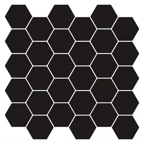 Hexagon flise 10 stk Grå 30 x 30 cm Polyurethan og PET