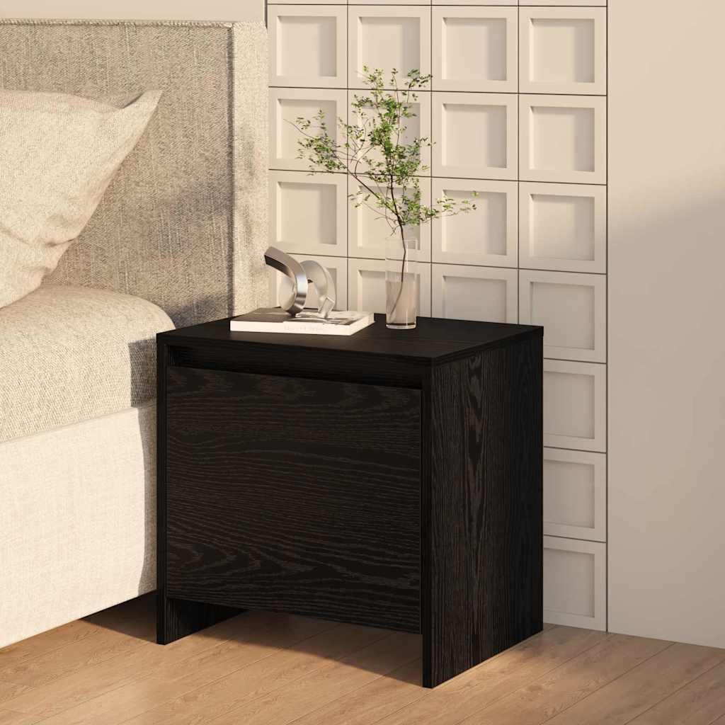 Sengebord 45X34X44,5 Cm Konstrueret Træ - 2 / Sort eg