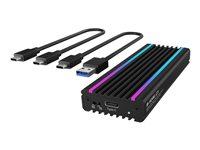 RaidSonic ICY BOX IB-1824ML-C31 eksternt M.2 NVMe kabinet USB 3.2 Gen 2 – sort billede