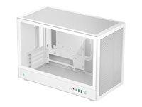 DeepCool CH260 WH - Mikro - micro ATX - sidepanel med vindue (hærdet glas) - ingen strømforsyning (ATX / PS/2) - hvid - USB/Lyd