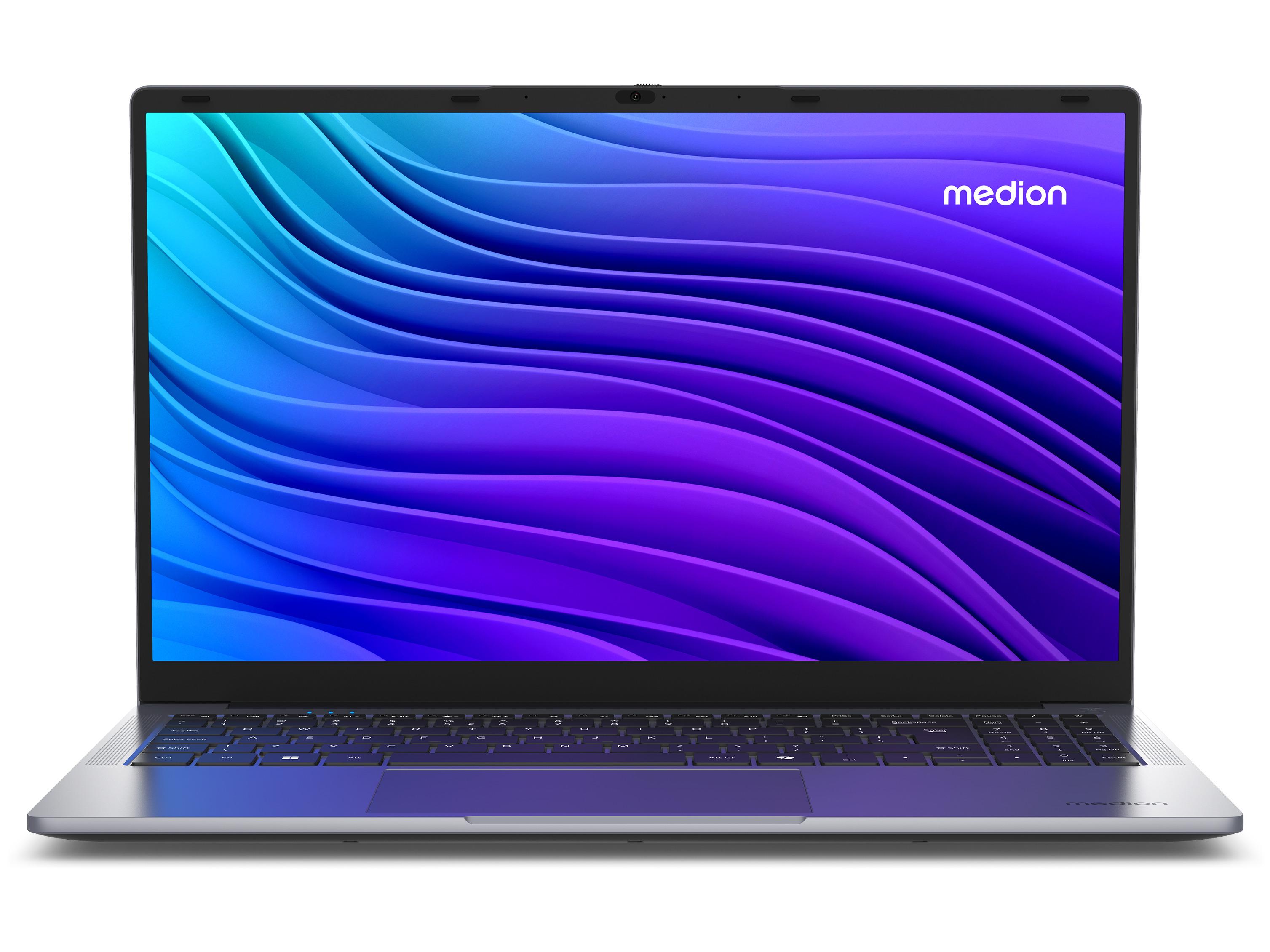 Medion Erazer Akoya E15223 15,6" FHD bærbar - Intel N100, 4/128 GB, Windows 11 Home S