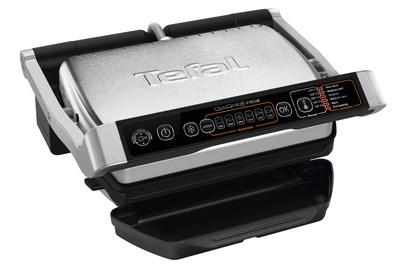 Tefal OptiGrill GC706D elgrill i rustfrit stål/sort