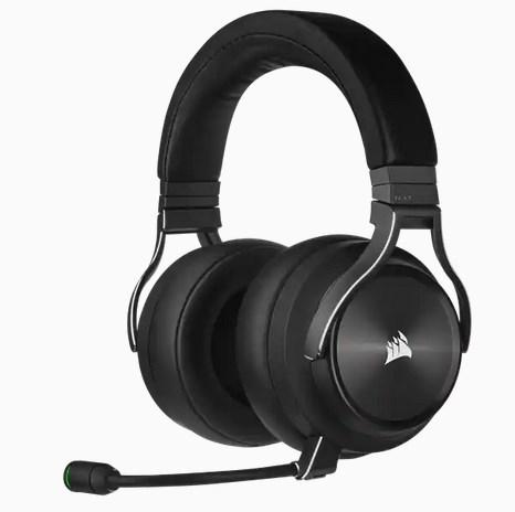 Corsair VIRTUOSO RGB Wireless XT - trådløst/ka­belet gaming-headset med hovedbøjle - sort