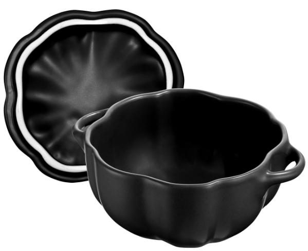 ZWILLING Pumpkin rund gryde/fad med låg - 700 ml, sort billede