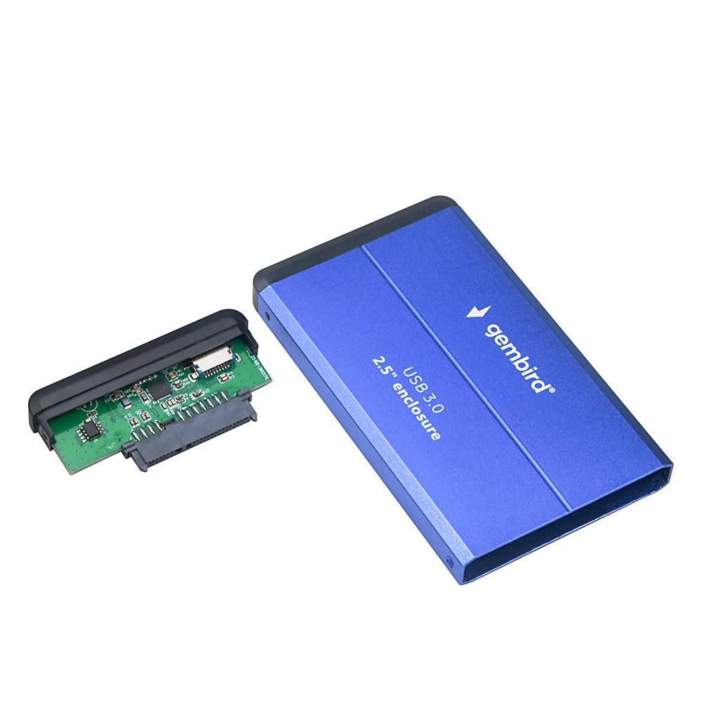 Gembird EE2-U3S-2-B 2,5" USB 3.0 harddiskkabinet - Blå billede