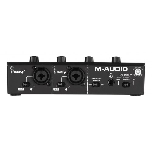 M-Audio M-Track Duo USB lydkort – 16‑bit/48 kHz, sort