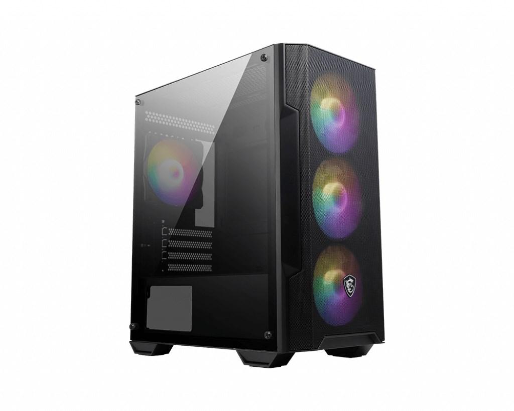 MSI MAG Forge M100A Micro Tower - sort med transparent sidepanel billede