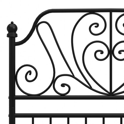 Sengestel 100×200 cm i metal - sort