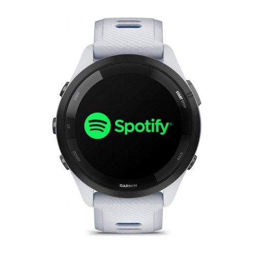 Garmin Forerunner 265 - 46 mm AMOLED løbeur med GPS, Wi‑Fi - sort/hvid
