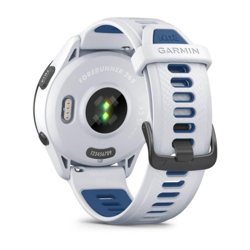 Garmin Forerunner 265 - 46 mm AMOLED løbeur med GPS, Wi‑Fi - sort/hvid