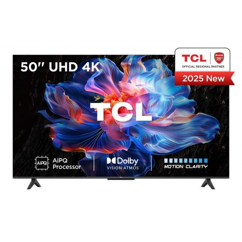 TCL V6C 50" 4K Ultra HD Smart TV (50V6C) – Google TV, Dolby Vision/Atmos, 60 Hz