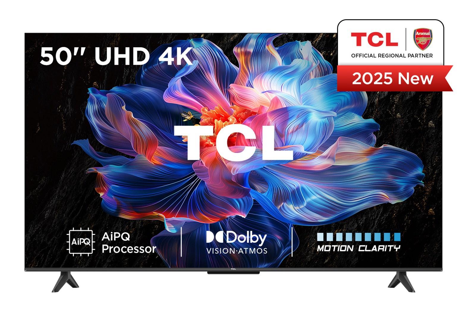 TCL V6C 50" 4K Ultra HD Smart TV (50V6C) – Google TV, Dolby Vision/Atmos, 60 Hz