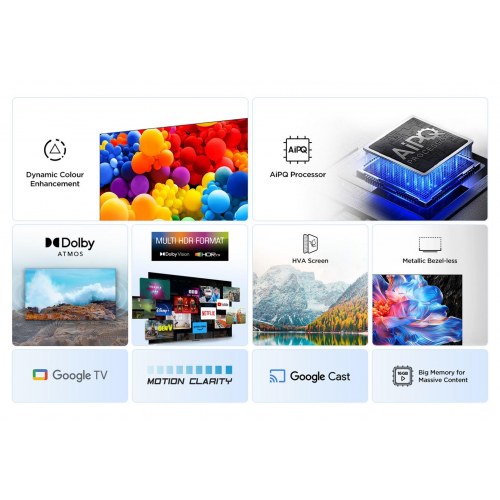 TCL V6C 50" 4K Ultra HD Smart TV (50V6C) – Google TV, Dolby Vision/Atmos, 60 Hz