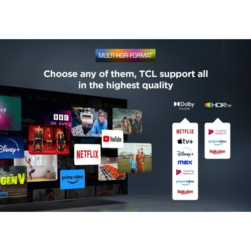 TCL V6C 50" 4K Ultra HD Smart TV (50V6C) – Google TV, Dolby Vision/Atmos, 60 Hz