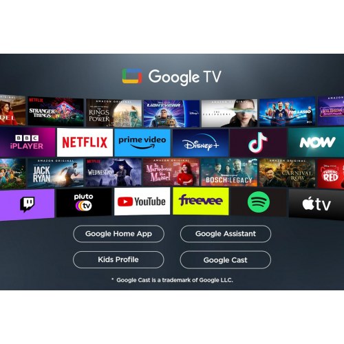 TCL V6C 50" 4K Ultra HD Smart TV (50V6C) – Google TV, Dolby Vision/Atmos, 60 Hz