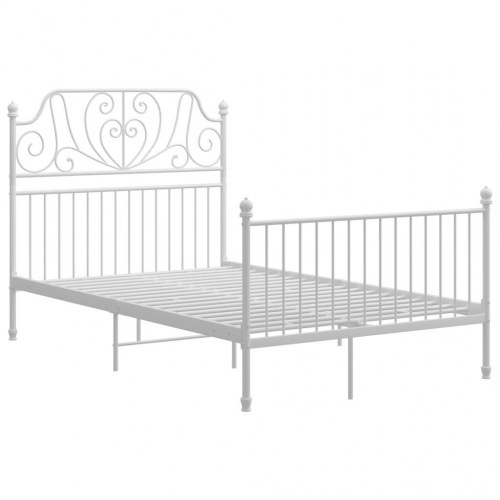Sengestel i metal 120x200 cm - hvid sengeramme