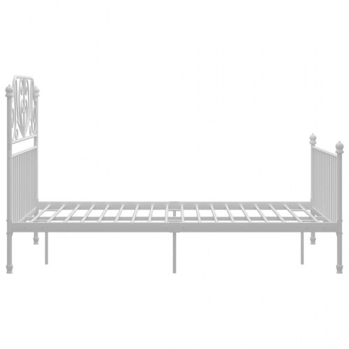 Sengestel i metal 120x200 cm - hvid sengeramme