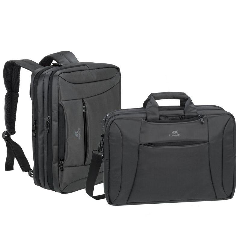 RivaCase 8290 computerrygsæk/attachetaske til 16" - sort