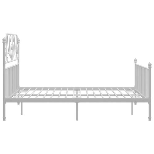 Sengestel 160x200 cm metal hvid