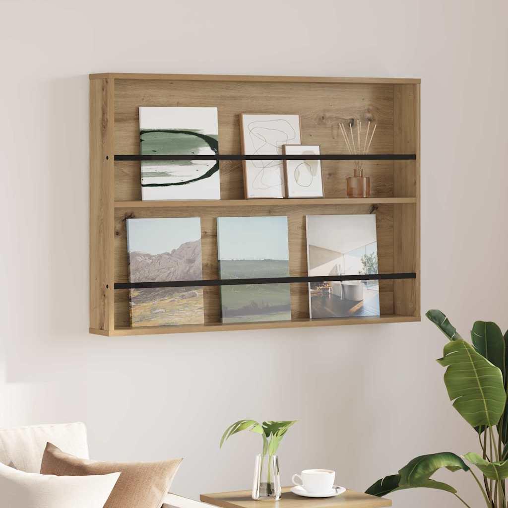 Magasin Rack Med Hylde Konstrueret Træ - artisan eg / 100 x 12 x 70 cm