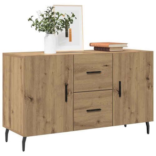 Skænk 100×36×60 cm i konstrueret træ - egetræsfarve
