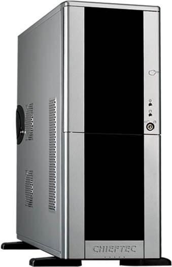 Chieftec LCX-01SLSLB midi-tower kabinet - sølv, 400 W ATX billede