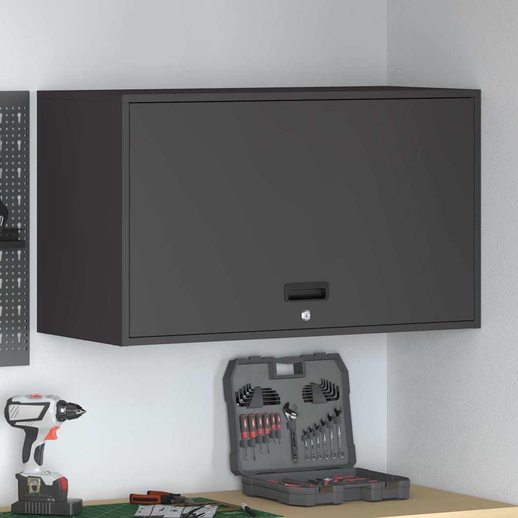 Vægbeslag til Garage Sort 90 x 40 x 53 cm Pulverlakeret stål