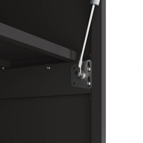 Vægbeslag til Garage Sort 90 x 40 x 53 cm Pulverlakeret stål